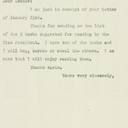 Letter: 1952 January 28