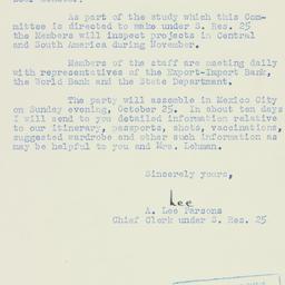 Letter: 1953 August 6