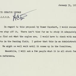 Memorandum: 1955 January 31