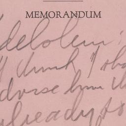 Memorandum: n.d.