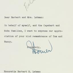 Letter: 1960 February 12