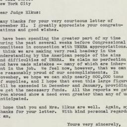Letter: 1945 November 27