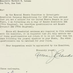Letter: 1946 October 8