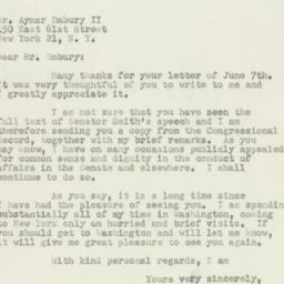 Letter: 1950 June 16