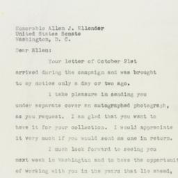 Letter: 1950 November 22