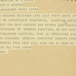 Letter: 1946 December 3