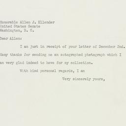 Letter: 1950 December 7