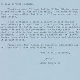 Letter: 1961 December 11