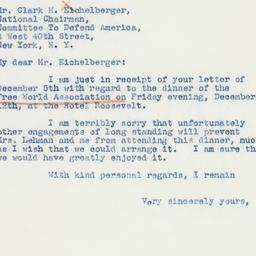 Letter: 1941 December 6