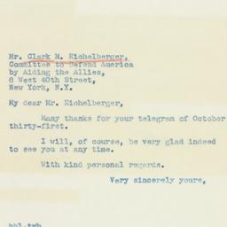 Letter: 1940 November 4