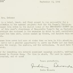 Letter: 1948 September 13