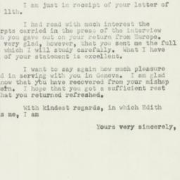 Letter: 1951 July 12