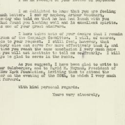 Letter: 1947 September 8