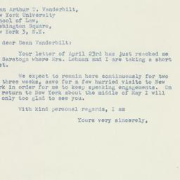 Letter: 1947 April 25