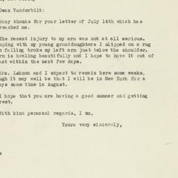 Letter: 1946 July 20