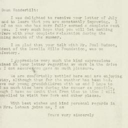 Letter: 1947 July 9