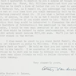 Letter: 1947 March 11