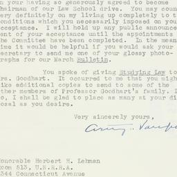 Letter: 1946 February 20
