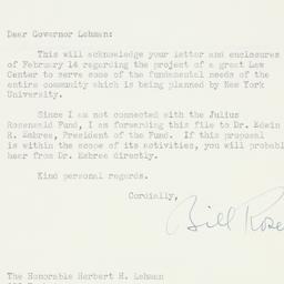 Letter: 1947 February 20
