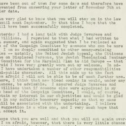 Letter: 1947 November 26
