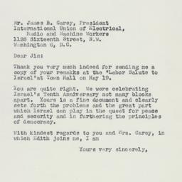 Letter: 1958 June 2