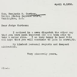 Letter: 1938 April 6