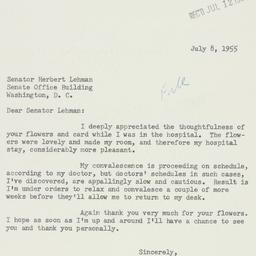 Letter: 1955 July 8