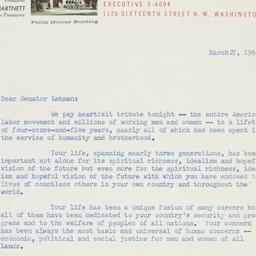 Letter: 1963 March 27