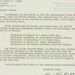 Letter: 1955 October 21