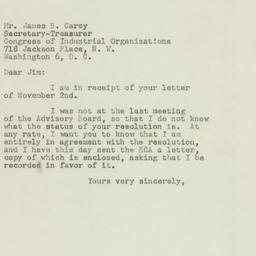 Letter: 1948 November 5
