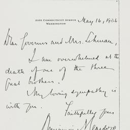 Letter: 1936 May 16