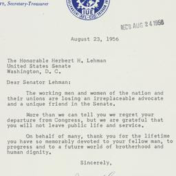 Letter: 1956 August 23