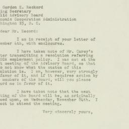 Letter: 1948 November 5