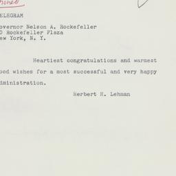 Telegram: 1958 November 5