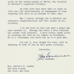 Letter: 1958 February 26