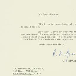 Letter: 1963 April 18