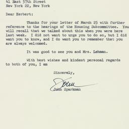 Letter: 1957 March 28