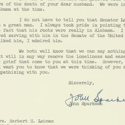 Letter: 1963 December 10