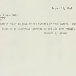 Letter: 1947 April 15