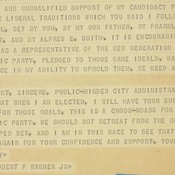 Telegram: 1953 July 28