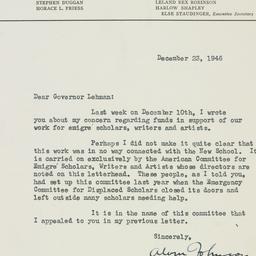 Letter: 1946 December 23