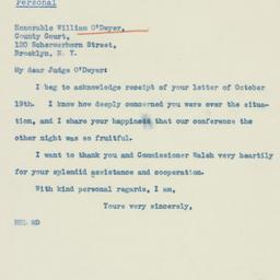 Letter: 1938 October 22