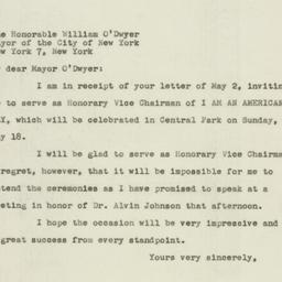 Letter: 1947 May 2