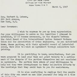 Letter: 1947 March 5