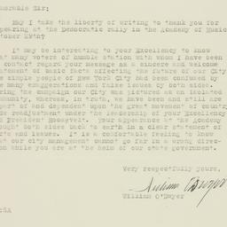 Letter: 1937 November 8