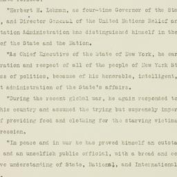Press Release: 1946 October 27