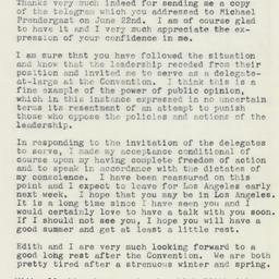 Letter: 1960 June 27