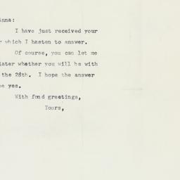 Letter: 1958 February 20