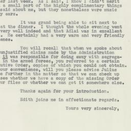 Letter: 1956 April 30
