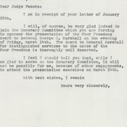 Letter: 1952 January 31